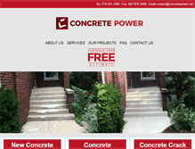 Tablet Screenshot of concretepower.net